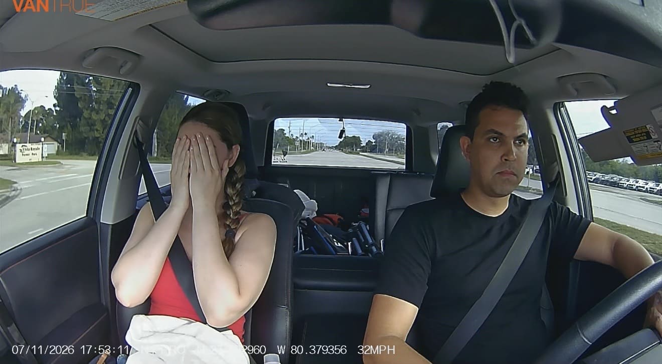 Matt Fulcher Driving in the car with a companion of a beautiful special girl